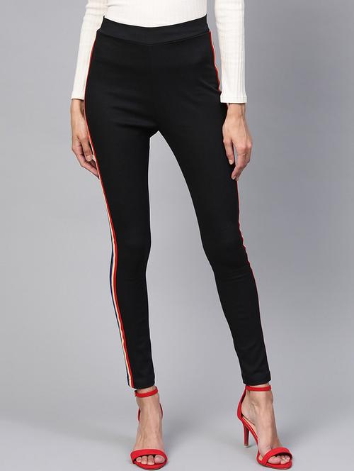 women high rise solid jegging - 21593123 -  Standard Image - 0