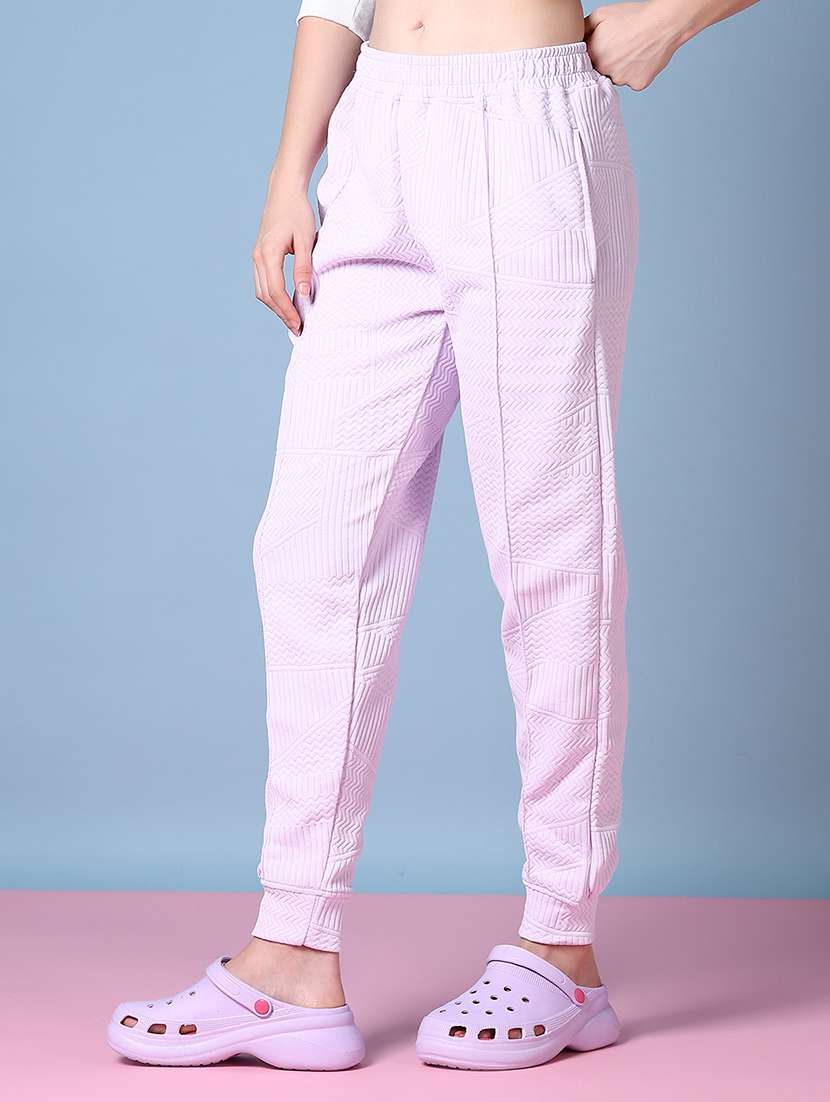 women solid mid rise jogger - 21593439 -  Standard Image - 1