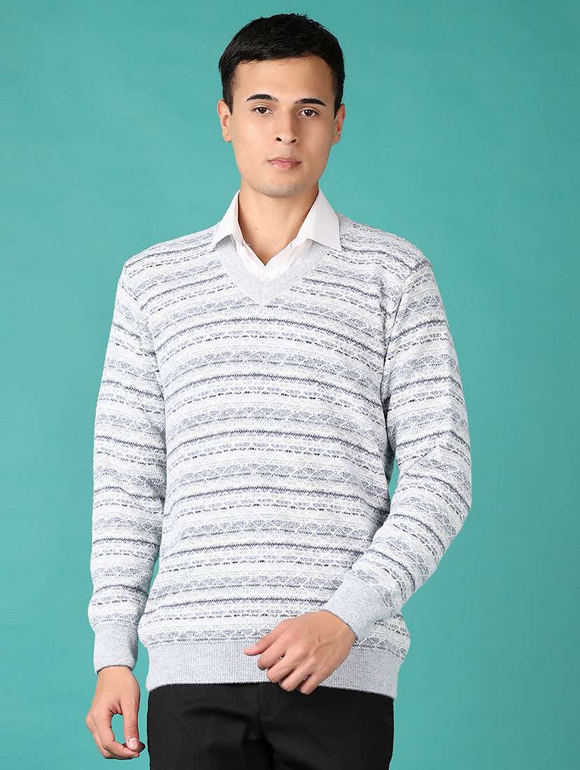 men self designed long sleeves cardigan - 21593462 -  Standard Image - 1