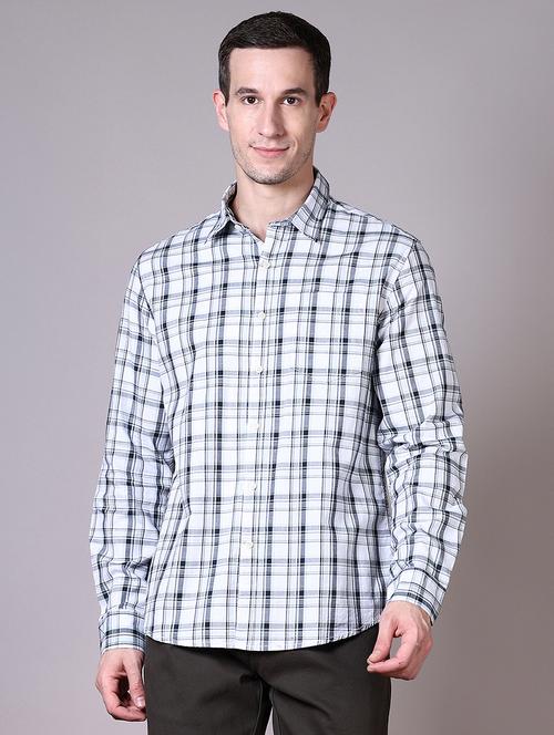 men checks long sleeves casual shirts - 21593481 -  Standard Image - 0