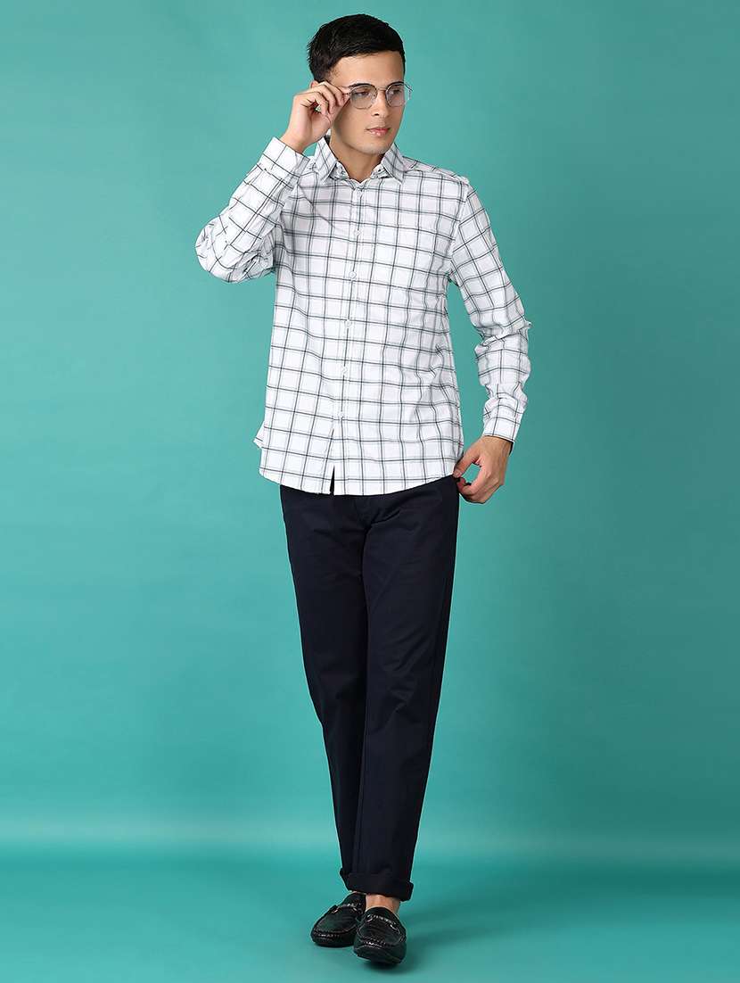 men checkered long sleeve casual shirt - 21593487 -  Standard Image - 4