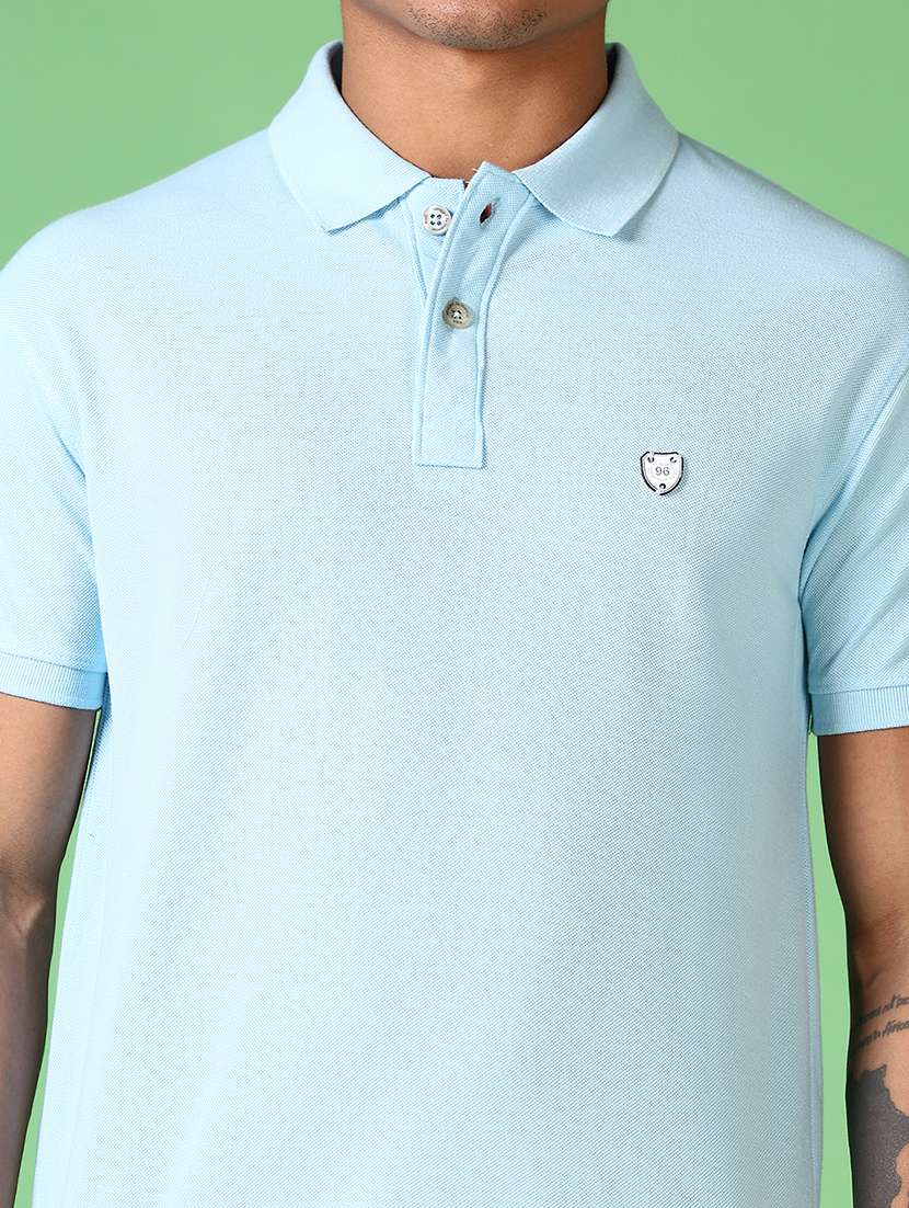 men solid short sleeve polo t-shirt - 21593562 -  Standard Image - 4