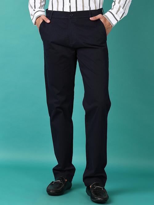 men solid chinos casual trouser - 21593733 -  Standard Image - 0