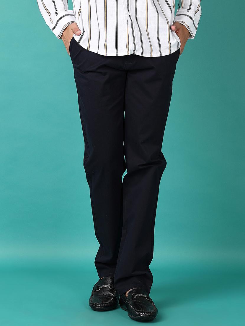 men solid chinos casual trouser - 21593733 -  Standard Image - 1