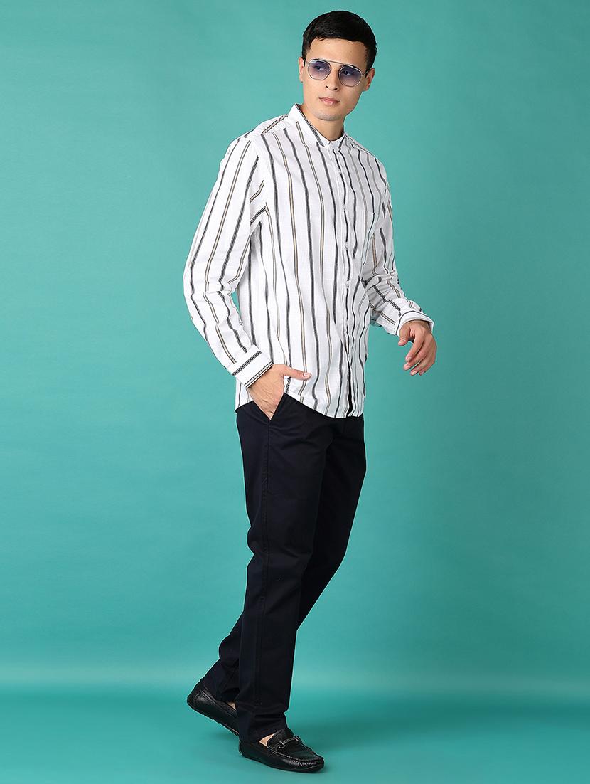 men solid chinos casual trouser - 21593733 - Standard Image - 4