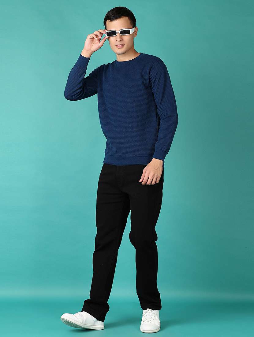 men solid mid rise relaxed fit jeans - 21593870 -  Standard Image - 4