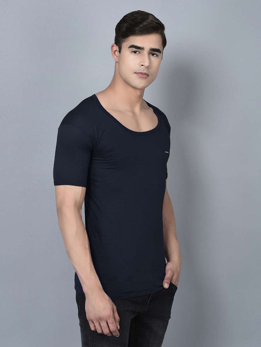 men pack of 2 solid vests - 21594451 -  Standard Image - 1