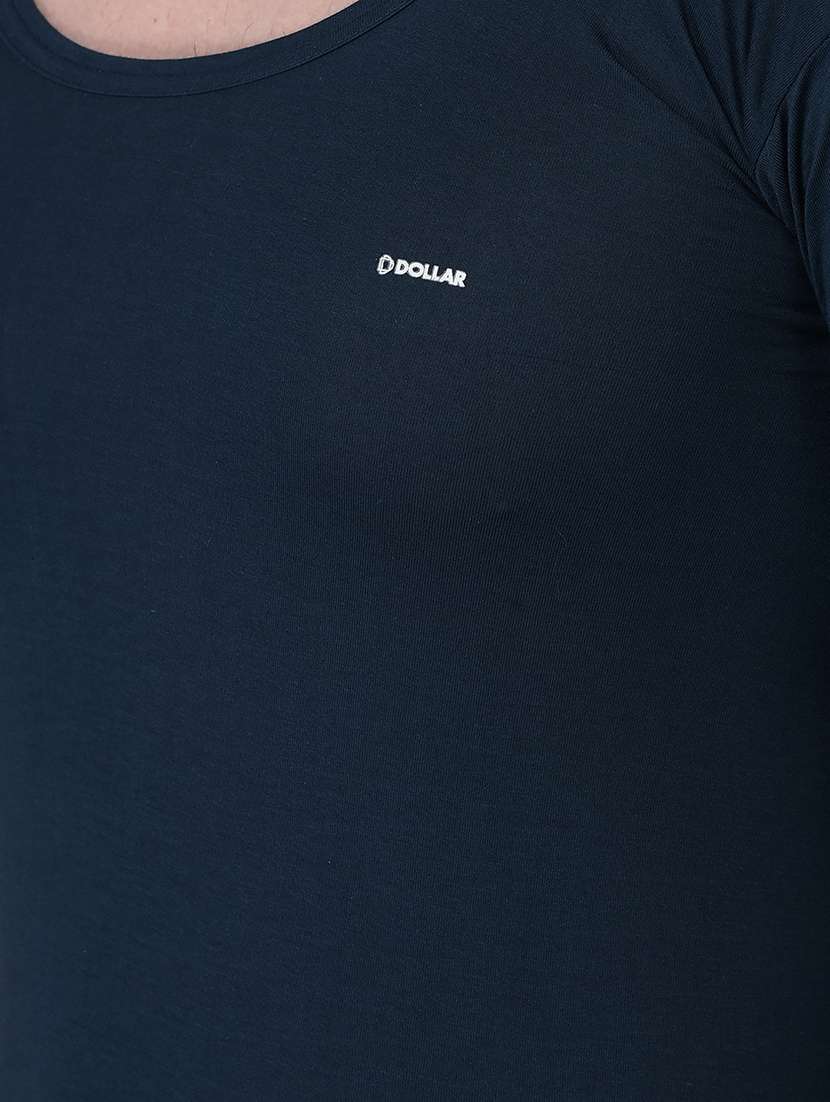 men pack of 2 solid half sleeve vest - 21594464 -  Standard Image - 4