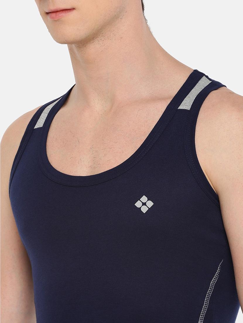 men pack of 2 solid vest - 21594524 - Standard Image - 4