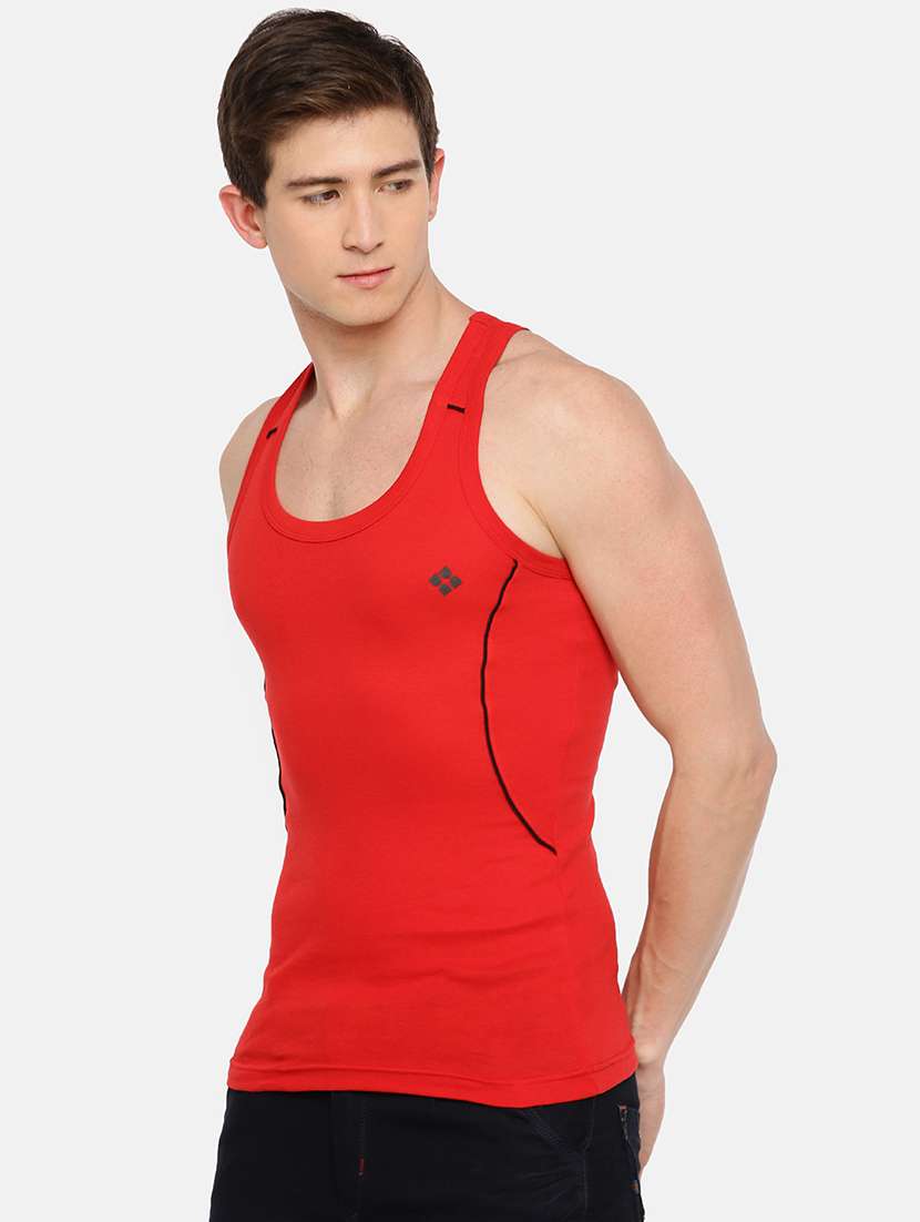 men pack of 2 solid vest - 21594530 -  Standard Image - 1