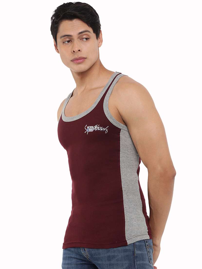 men pack of 2 color block vests - 21594559 -  Standard Image - 1