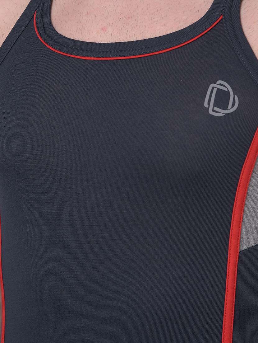 men pack of 2 solid vest - 21594588 -  Standard Image - 4