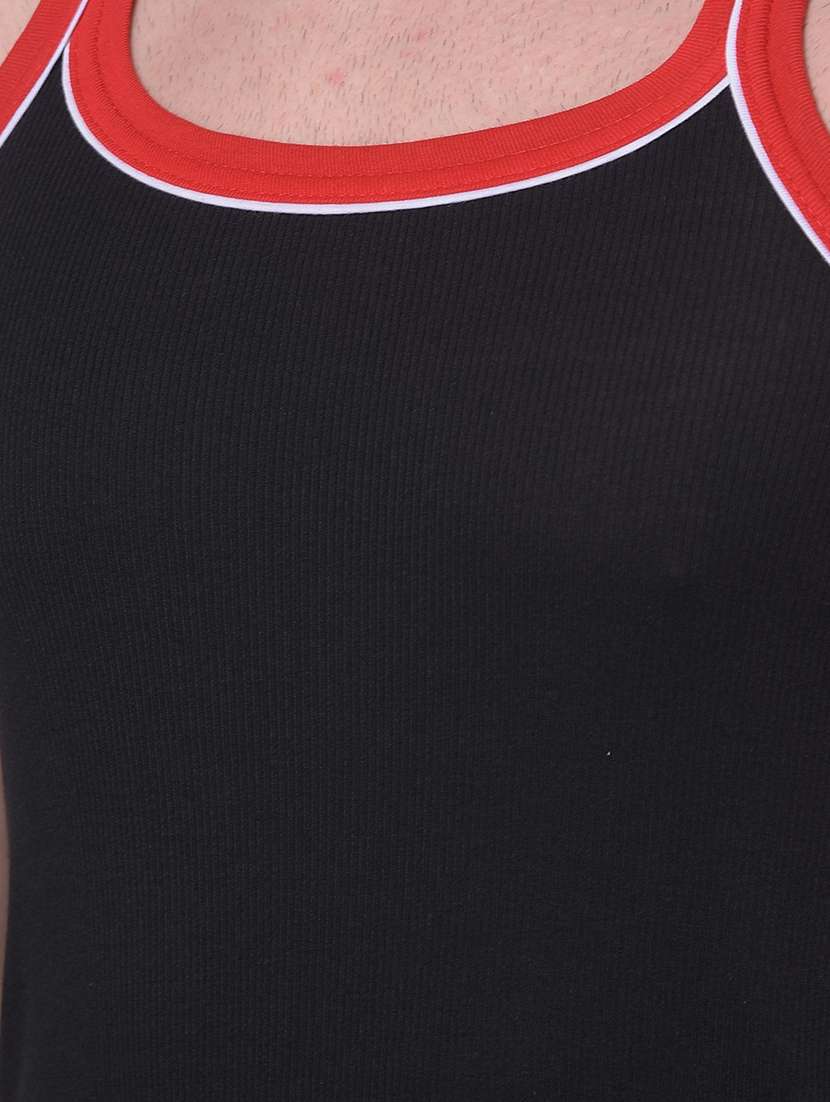 men pack of 2 solid vests - 21594621 -  Standard Image - 4