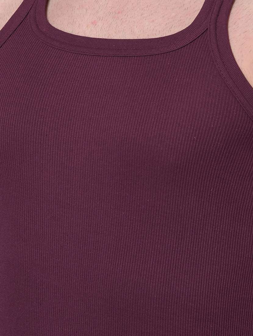 men pack of 2 solid vest - 21594627 -  Standard Image - 4