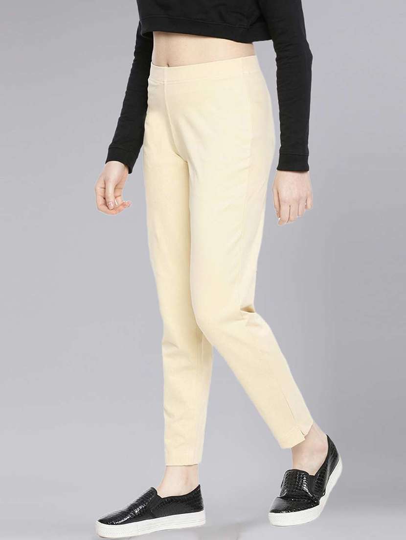 women solid ankle length jegging - 21594939 -  Standard Image - 1