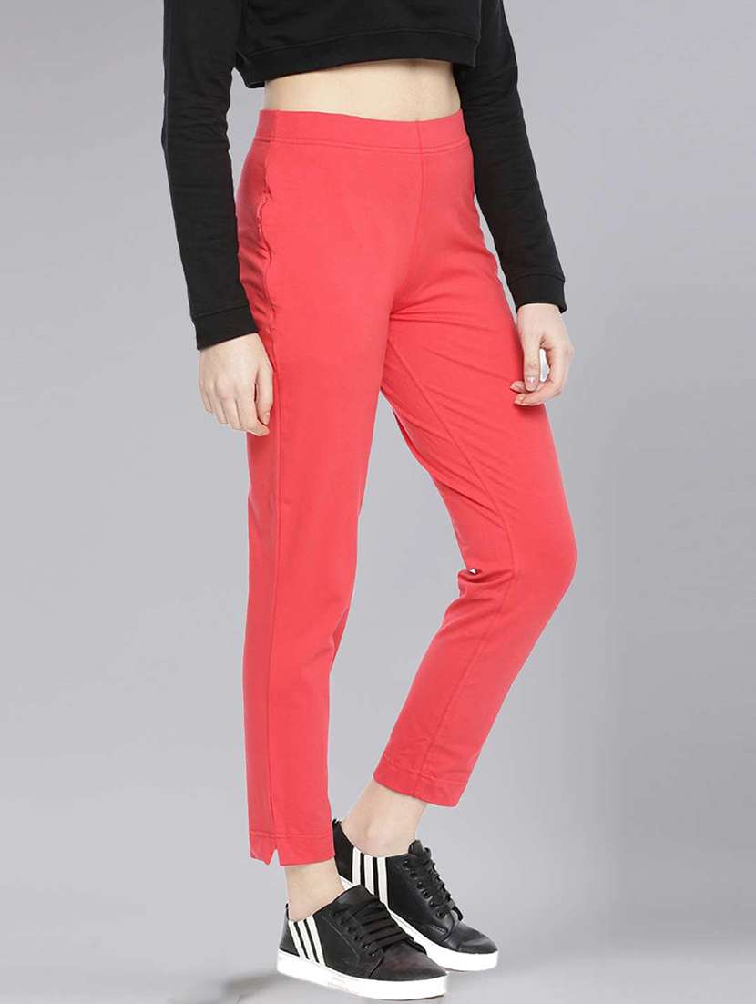 women solid ankle length jegging - 21594941 -  Standard Image - 1