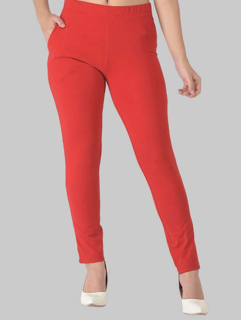 women solid ankle length jegging - 21594947 -  Standard Image - 1