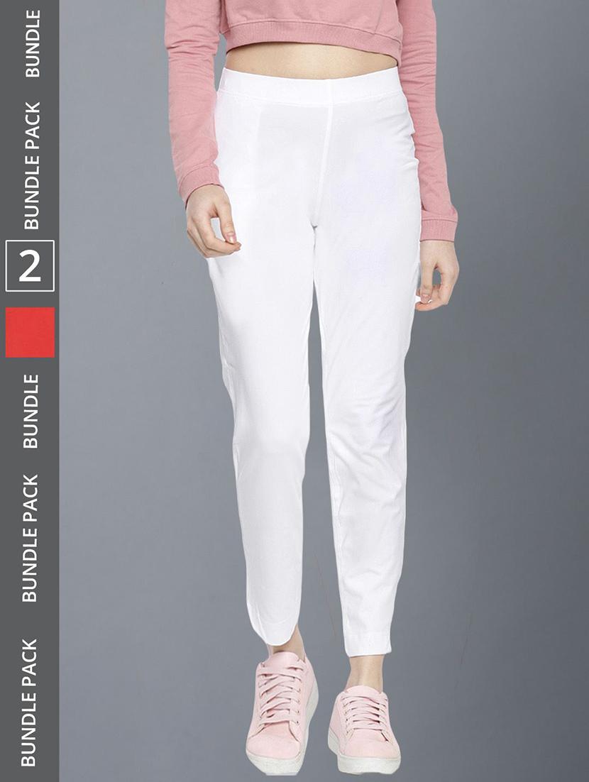 women pack of 2 solid ankle length jeggings - 21594979 - Zoom Image - 0