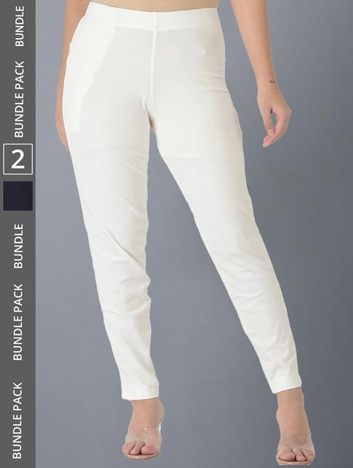 women pack of 2 solid ankle length jeggings - 21594980 -  Standard Image - 0