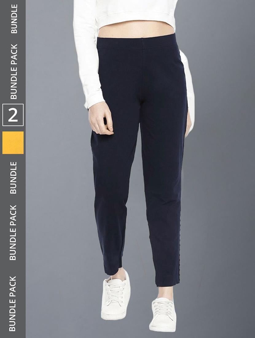 women pack of 2 solid ankle length jeggings - 21594981 - Zoom Image - 0