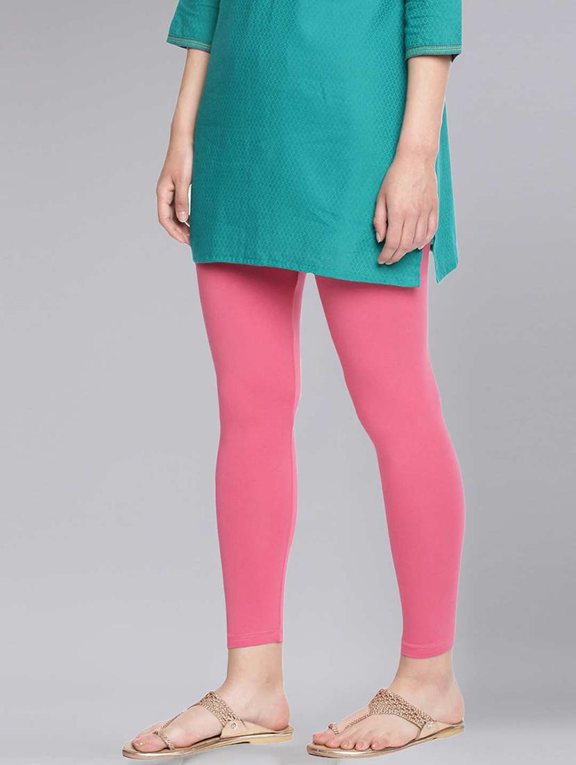 women solid ankle length legging - 21595088 -  Standard Image - 1