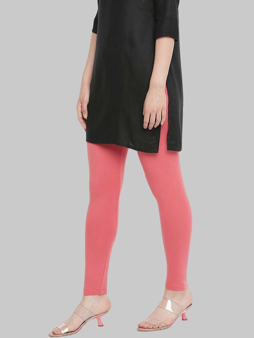 women solid ankle length legging - 21595097 -  Standard Image - 1