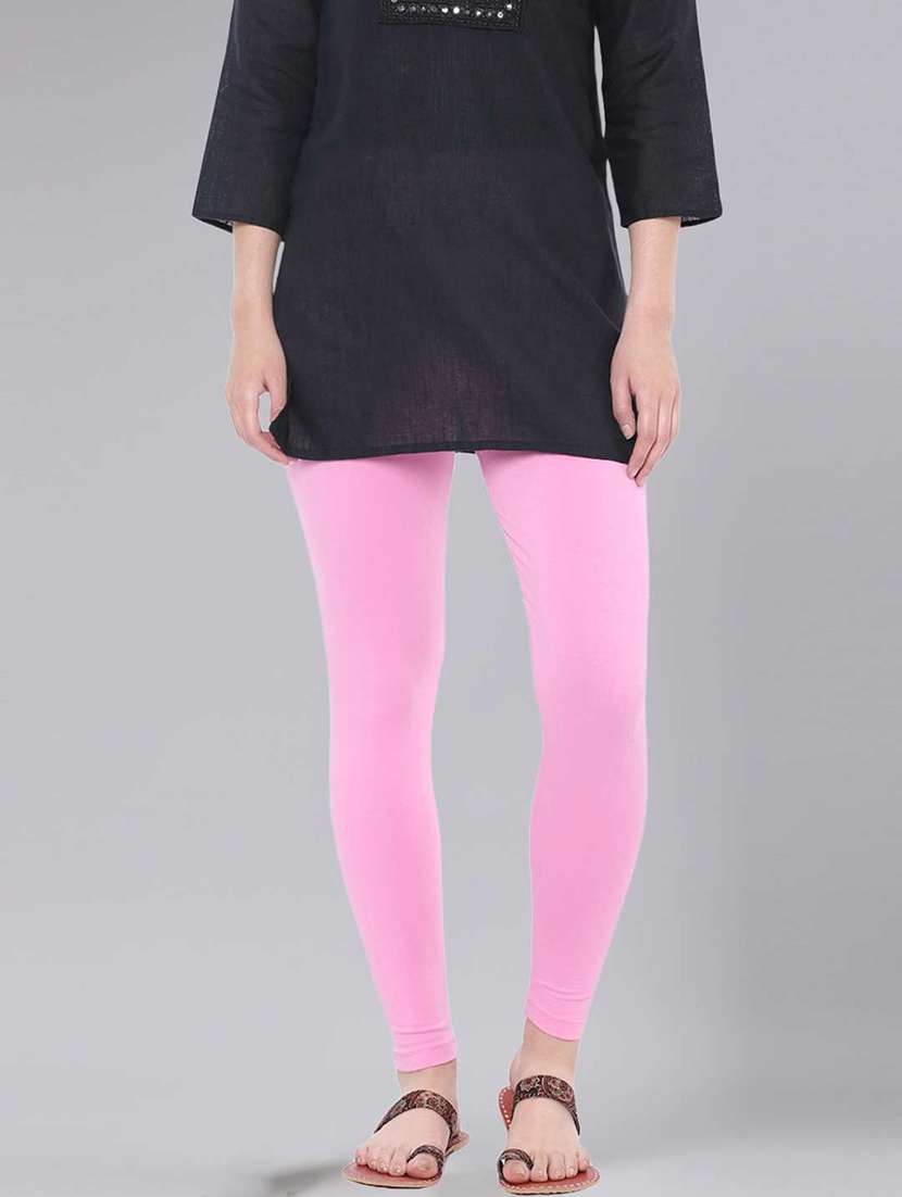 women solid ankle length legging - 21595101 -  Standard Image - 1