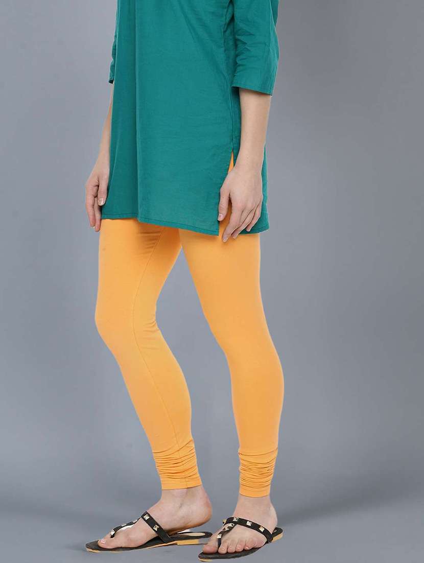 women solid full length legging - 21595242 -  Standard Image - 1