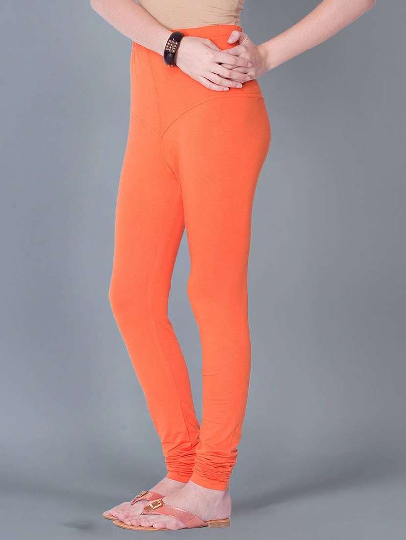 women solid full length legging - 21595244 -  Standard Image - 1