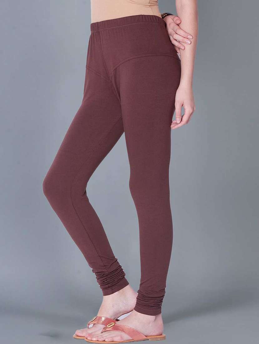 women solid full length legging - 21595250 -  Standard Image - 1