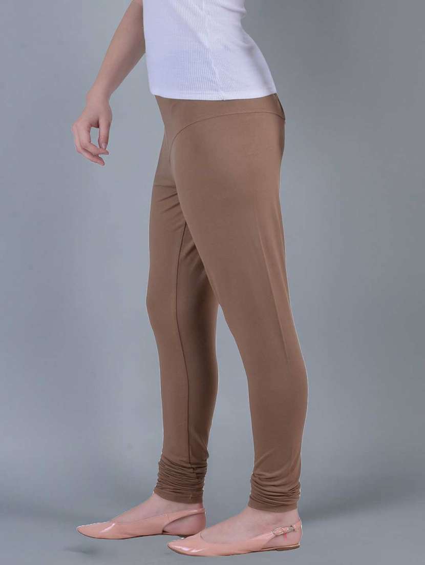 women solid full length legging - 21595251 -  Standard Image - 1