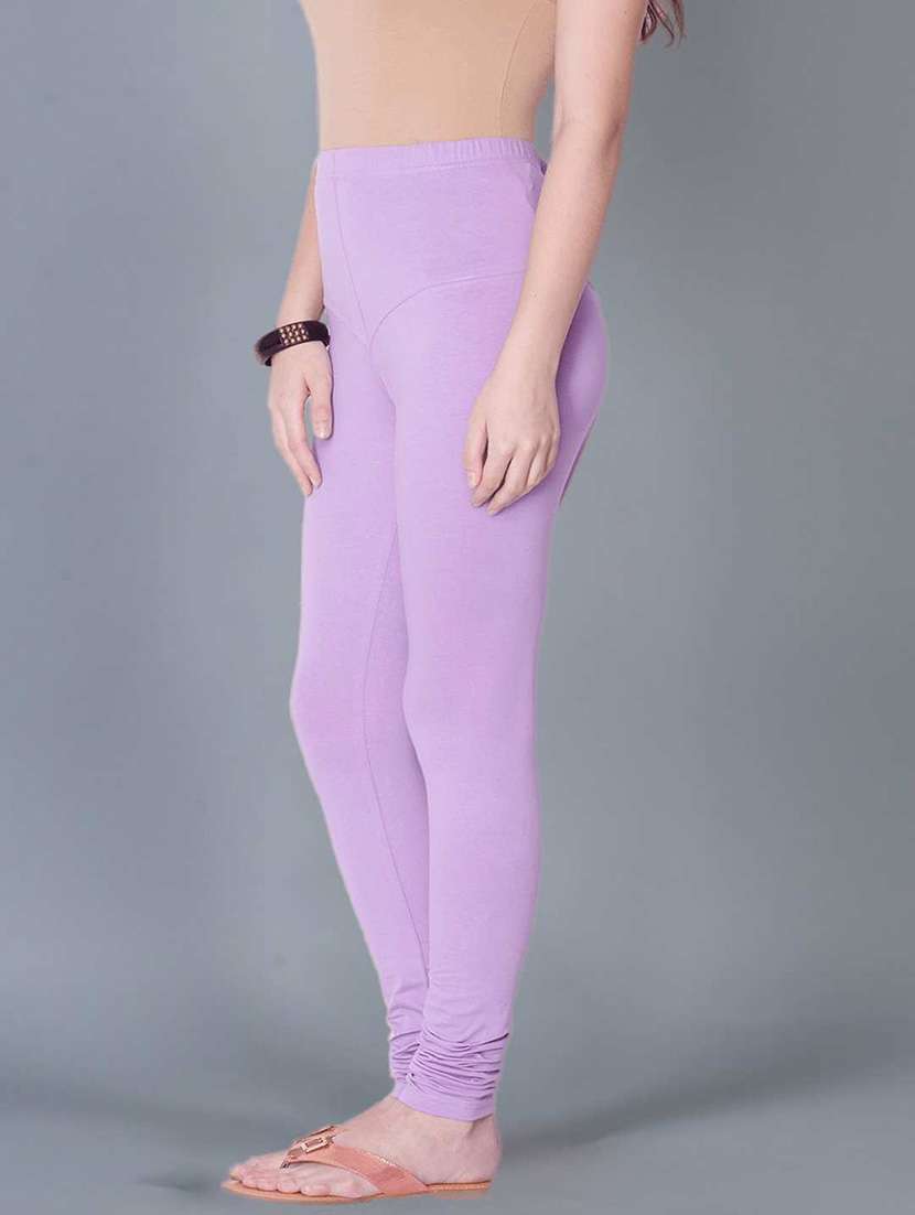 women solid full length legging - 21595253 -  Standard Image - 1