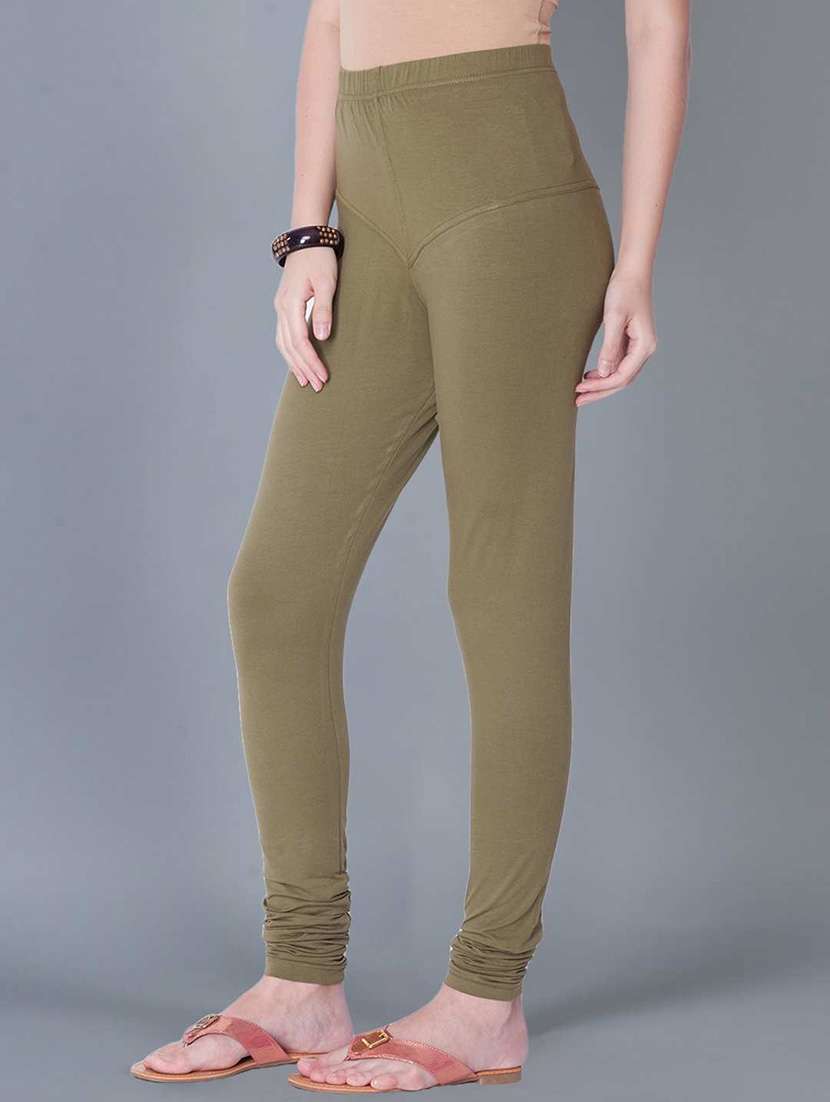 women solid full length legging - 21595256 -  Standard Image - 1
