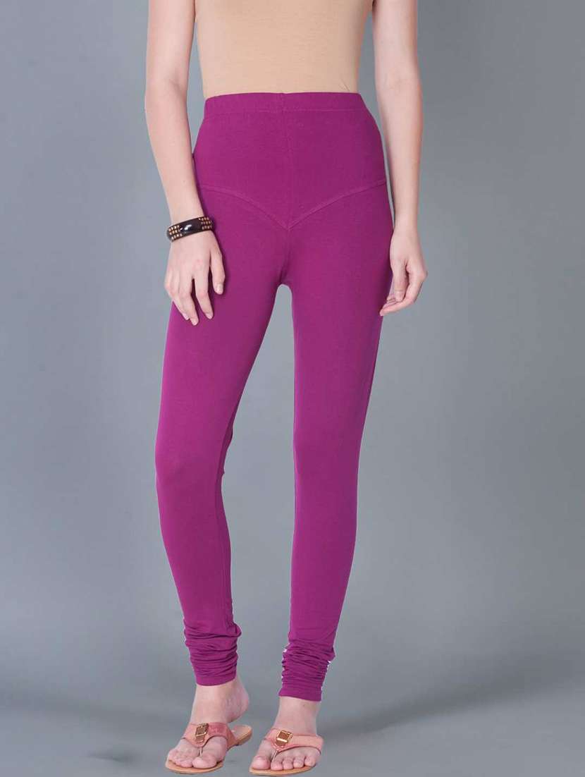 women solid full length legging