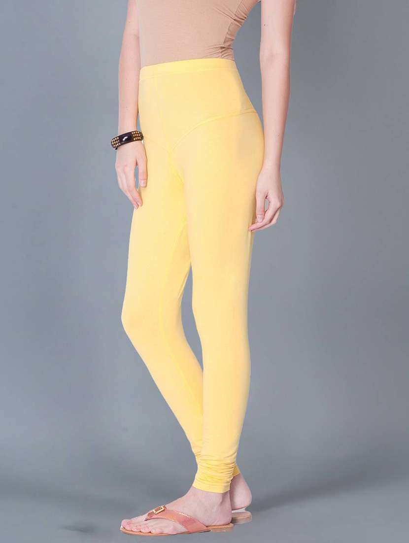 women solid full length legging - 21595264 -  Standard Image - 1