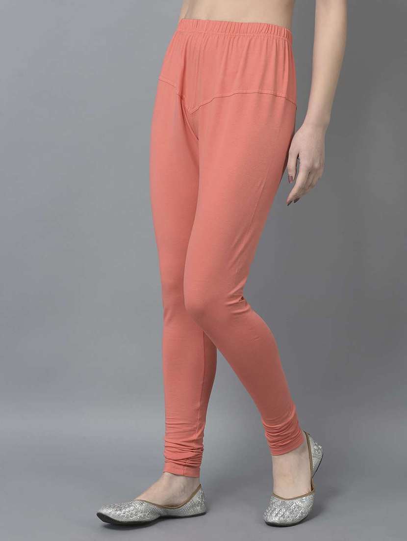 women solid full length legging - 21595265 -  Standard Image - 1