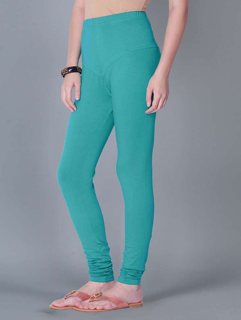 women solid full length legging - 21595270 -  Standard Image - 1