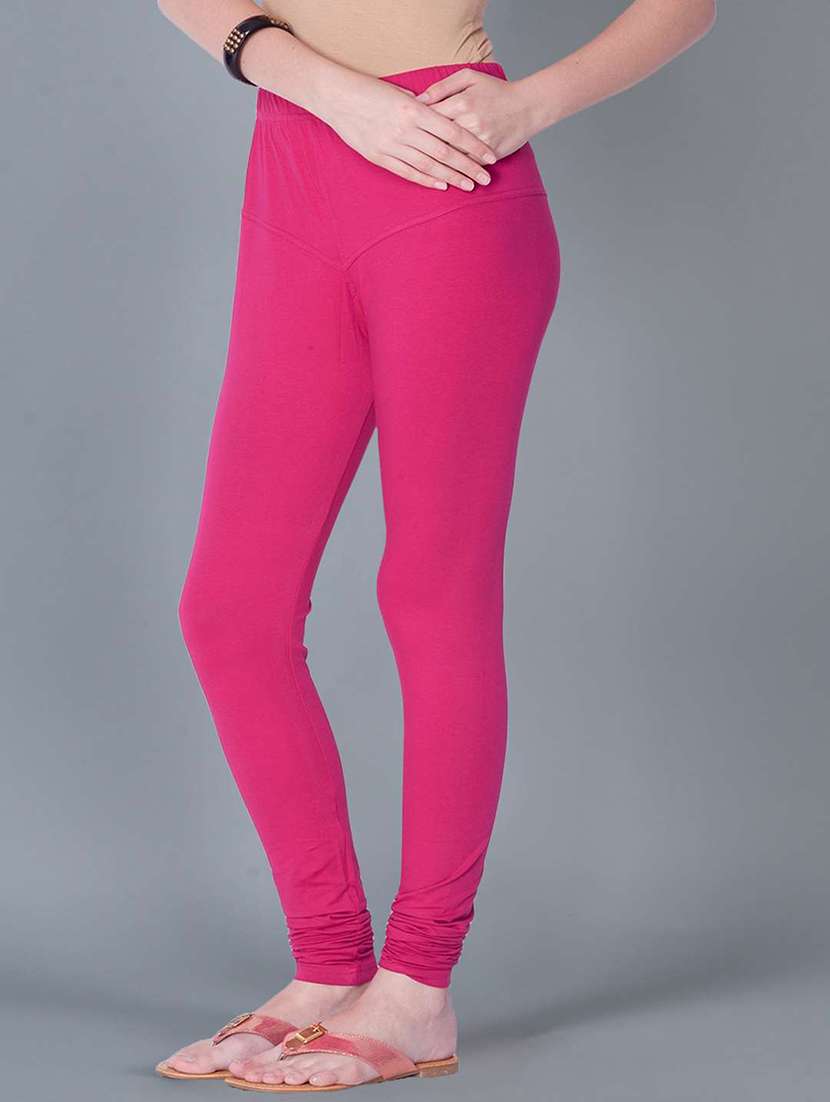 women solid full length legging - 21595272 -  Standard Image - 1