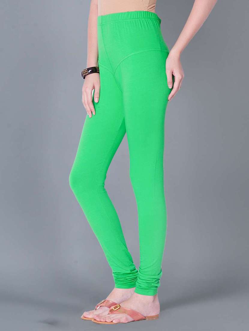 women solid full length leggings - 21595277 -  Standard Image - 1