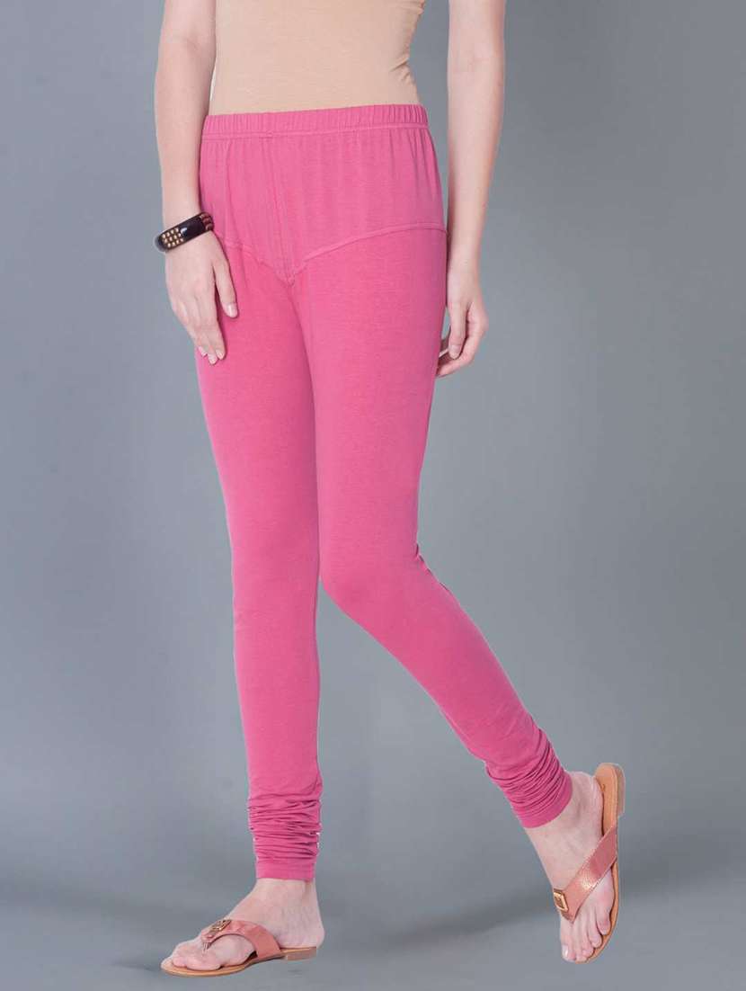 women solid full length leggings - 21595278 -  Standard Image - 1