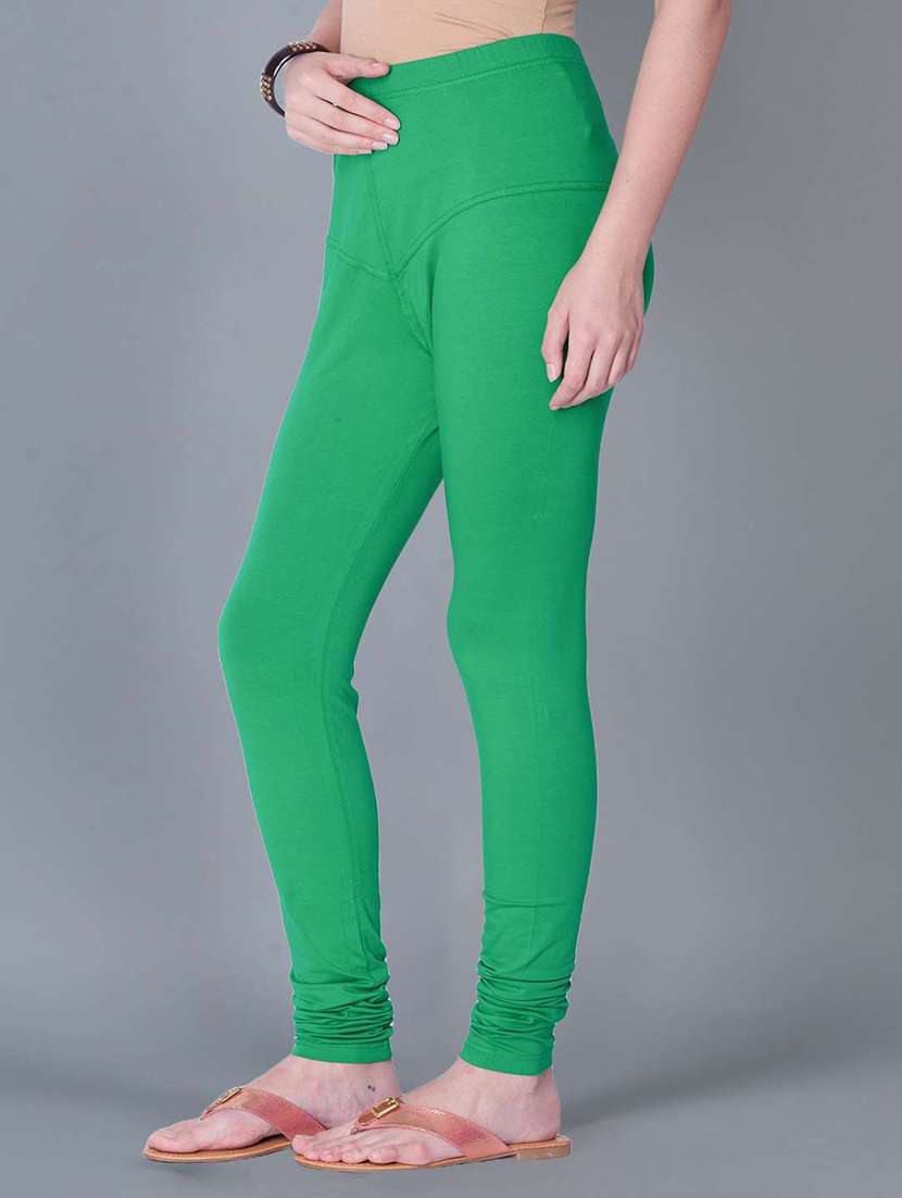 women solid full length legging - 21595279 -  Standard Image - 1