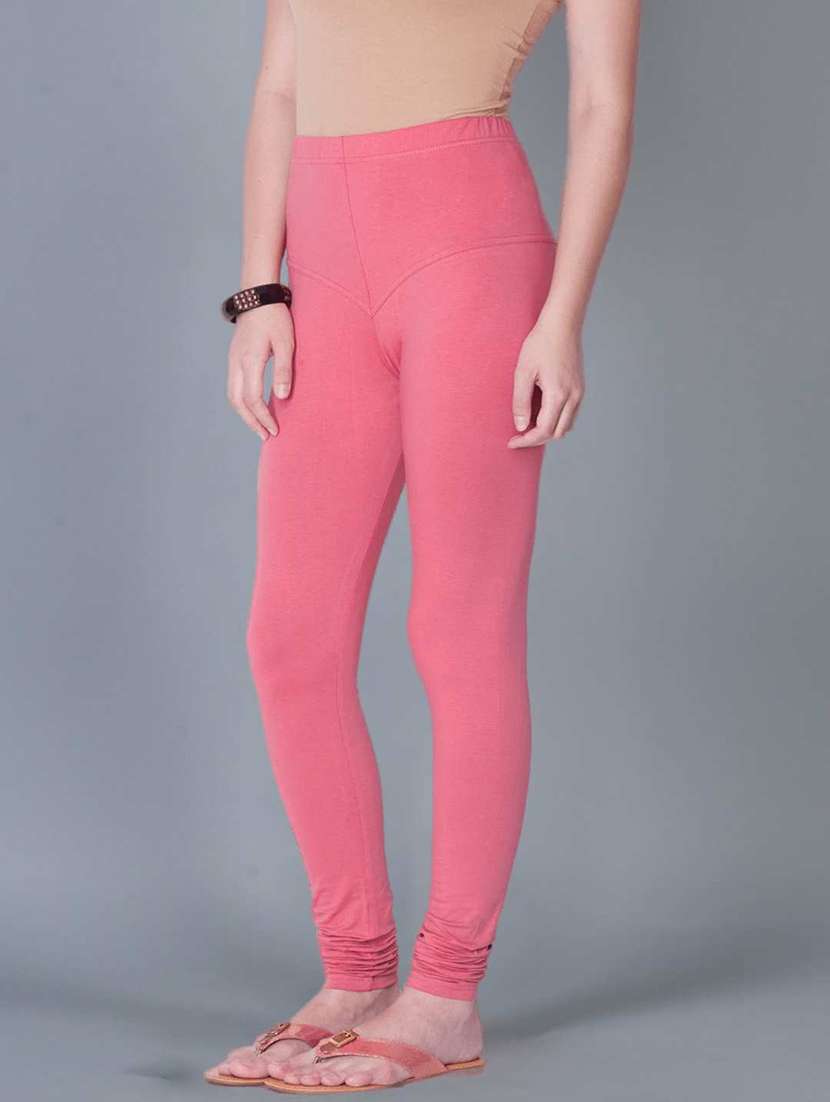 women solid full length leggings - 21595286 -  Standard Image - 1