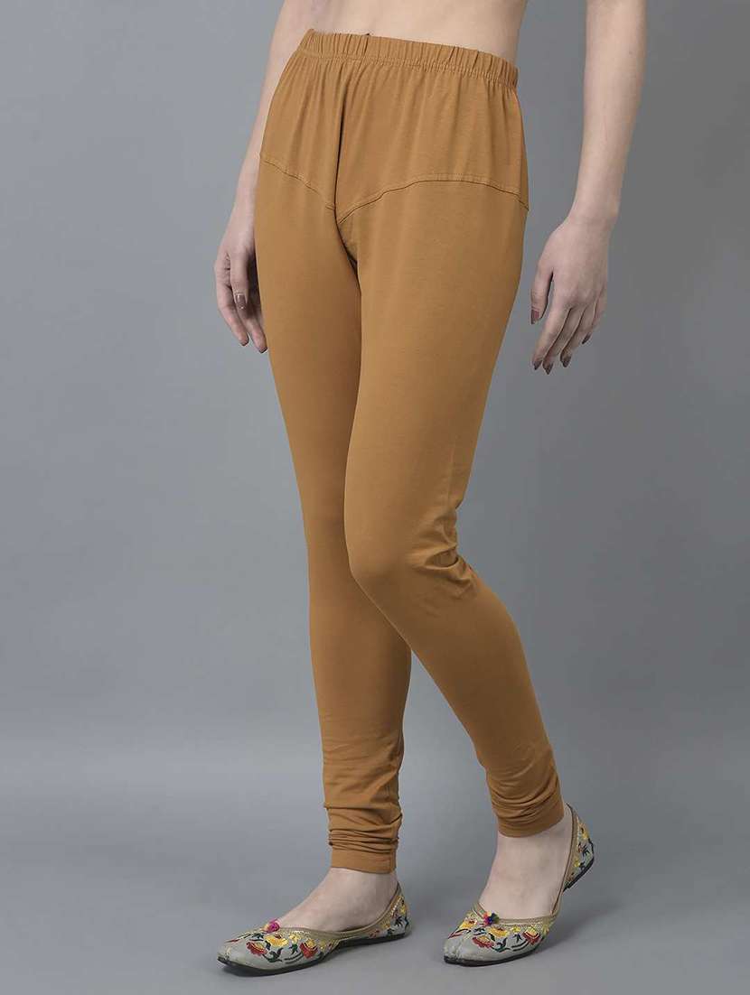 women solid full length legging - 21595287 -  Standard Image - 1