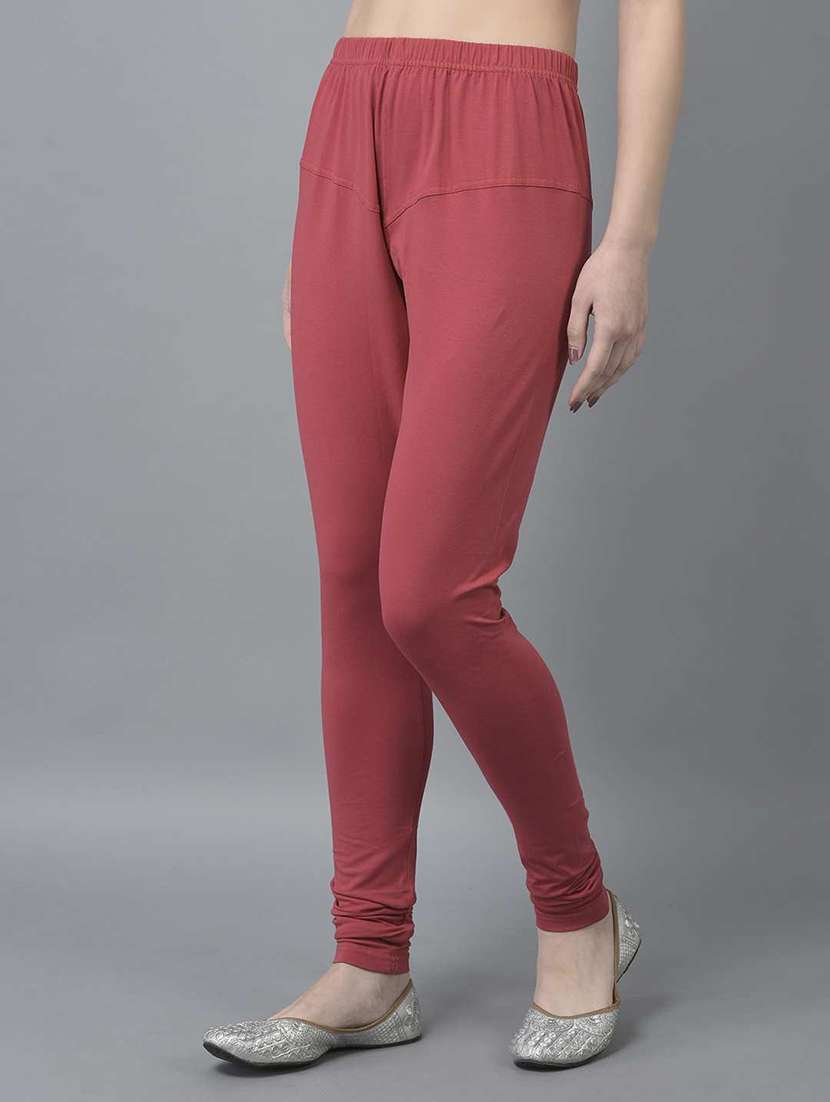 women solid full length legging - 21595289 -  Standard Image - 1