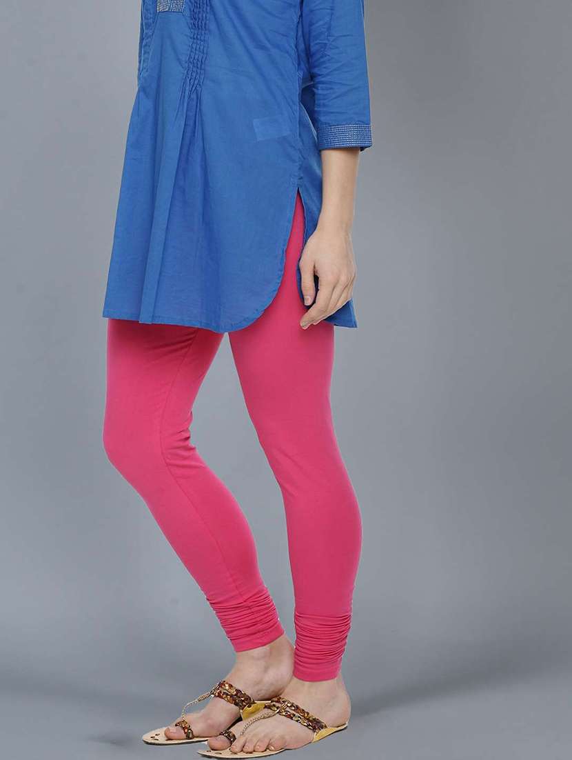 women solid full length legging - 21595293 -  Standard Image - 1