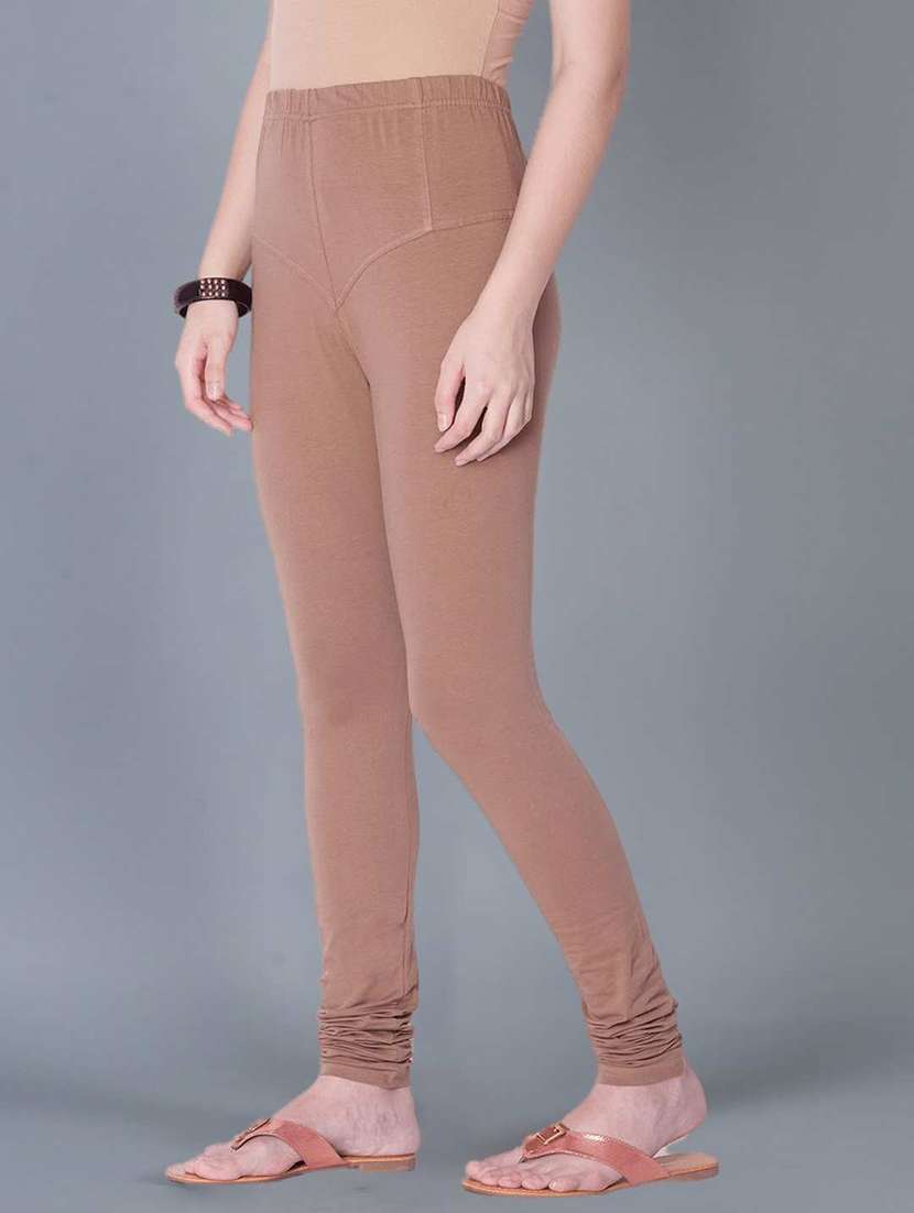 women solid full length leggings - 21595294 -  Standard Image - 1