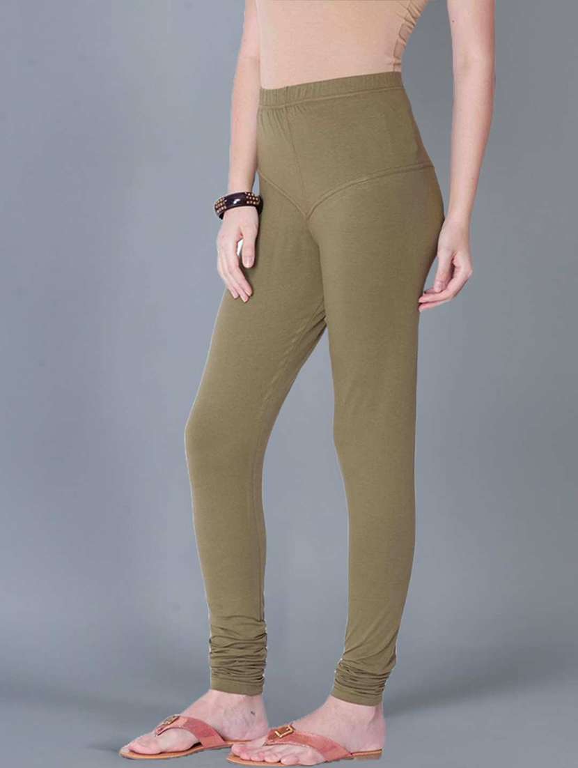 women solid full length leggings - 21595298 -  Standard Image - 1