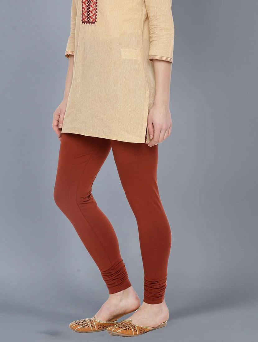 women solid full length leggings - 21595303 -  Standard Image - 1