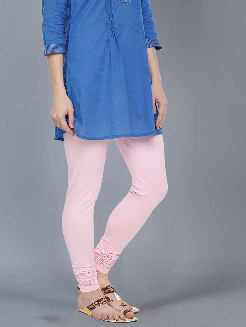 women solid full length leggings - 21595304 -  Standard Image - 1