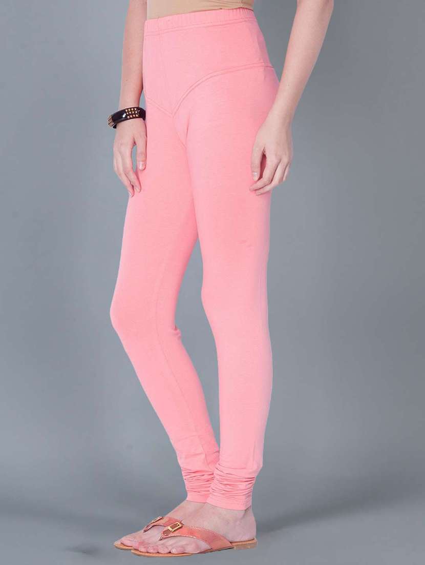 women solid full length leggings - 21595306 -  Standard Image - 1